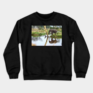 African Elephant, Serengeti National Park, Tanzania Crewneck Sweatshirt